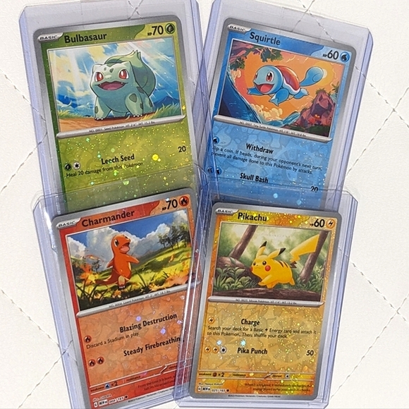 Pokemon Other - ✨ Costco Pokemon 151 Cosmo Promo Cards Set Pikachu Bulbasaur Charmander Squirtle